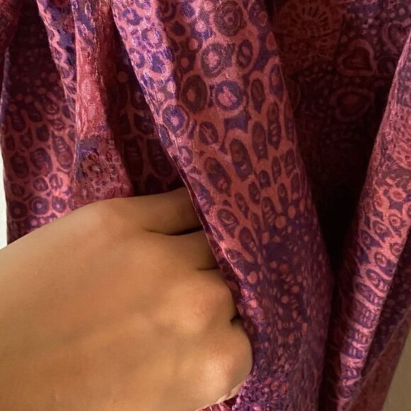 NWT Ted Baker Odesia Purple Pink Romper Print Wrap Front Size 8 - Picture 16 of 16